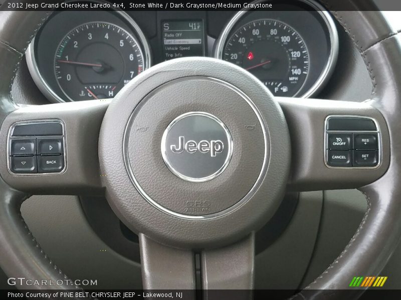 Stone White / Dark Graystone/Medium Graystone 2012 Jeep Grand Cherokee Laredo 4x4