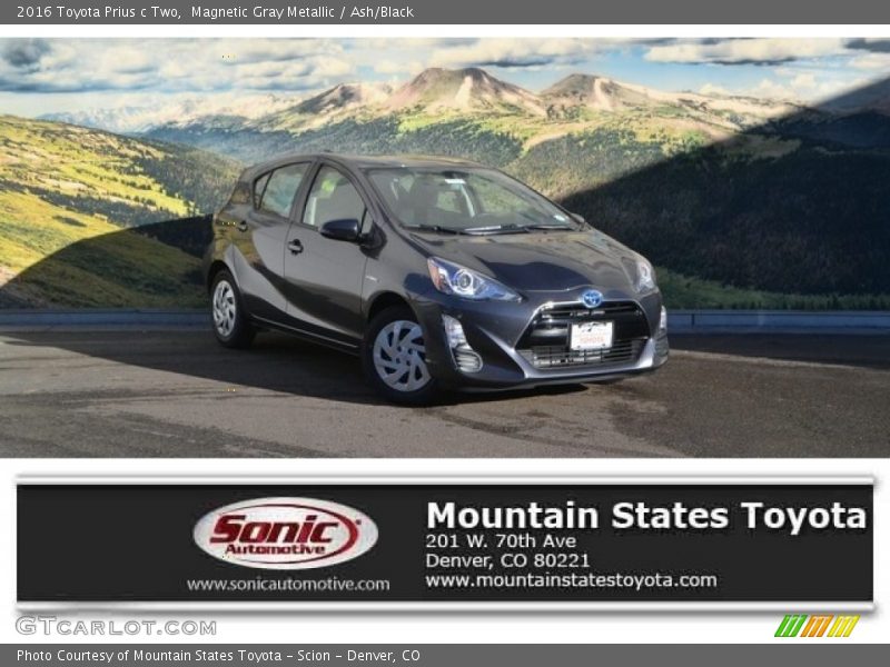 Magnetic Gray Metallic / Ash/Black 2016 Toyota Prius c Two