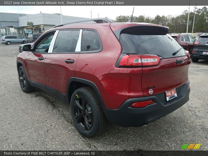 Deep Cherry Red Crystal Pearl / Black 2017 Jeep Cherokee Sport Altitude 4x4