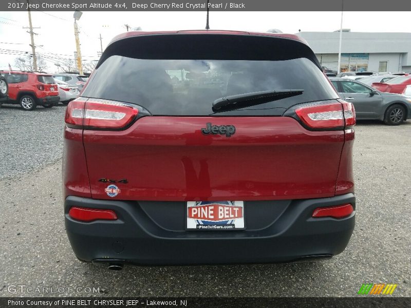 Deep Cherry Red Crystal Pearl / Black 2017 Jeep Cherokee Sport Altitude 4x4