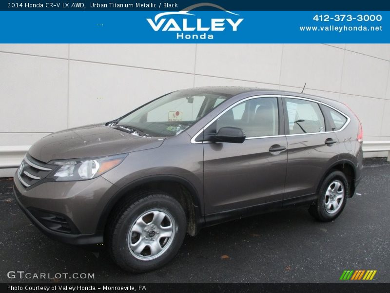 Urban Titanium Metallic / Black 2014 Honda CR-V LX AWD