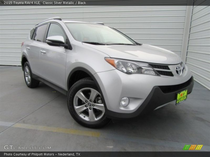 Classic Silver Metallic / Black 2015 Toyota RAV4 XLE