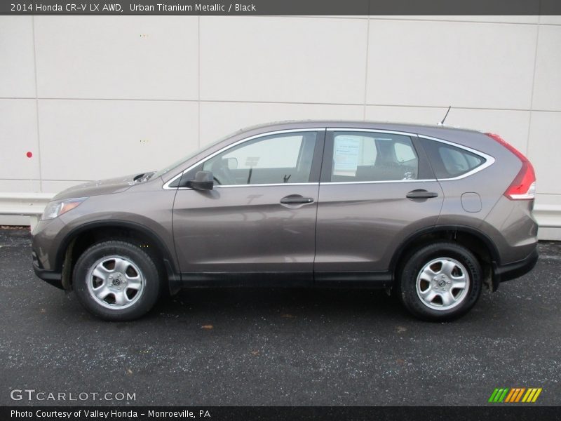 Urban Titanium Metallic / Black 2014 Honda CR-V LX AWD