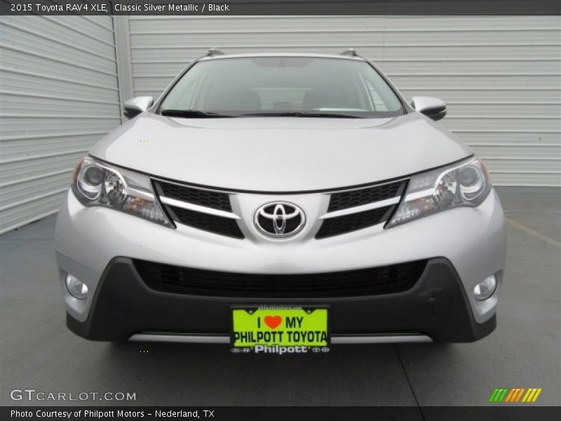 Classic Silver Metallic / Black 2015 Toyota RAV4 XLE