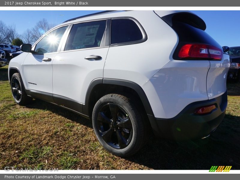 Bright White / Black 2017 Jeep Cherokee Sport