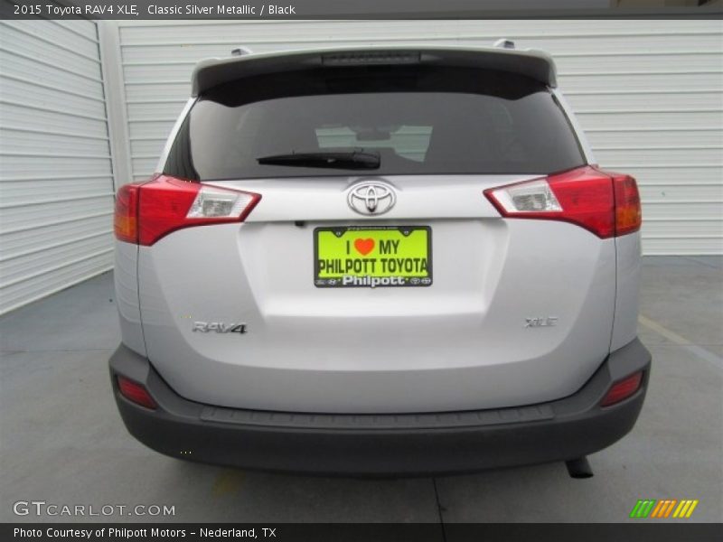 Classic Silver Metallic / Black 2015 Toyota RAV4 XLE