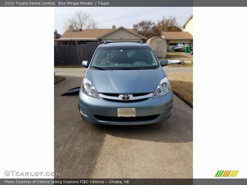 Blue Mirage Metallic / Taupe 2010 Toyota Sienna Limited