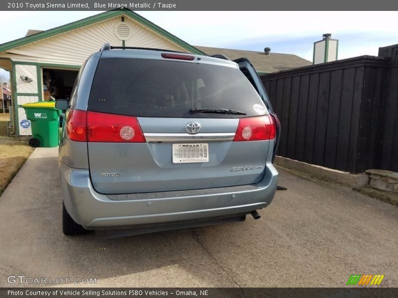 Blue Mirage Metallic / Taupe 2010 Toyota Sienna Limited