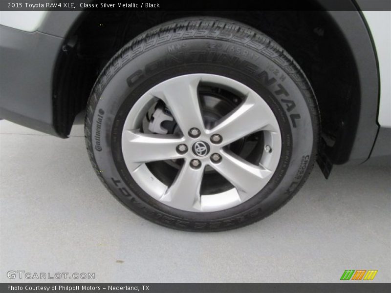 Classic Silver Metallic / Black 2015 Toyota RAV4 XLE