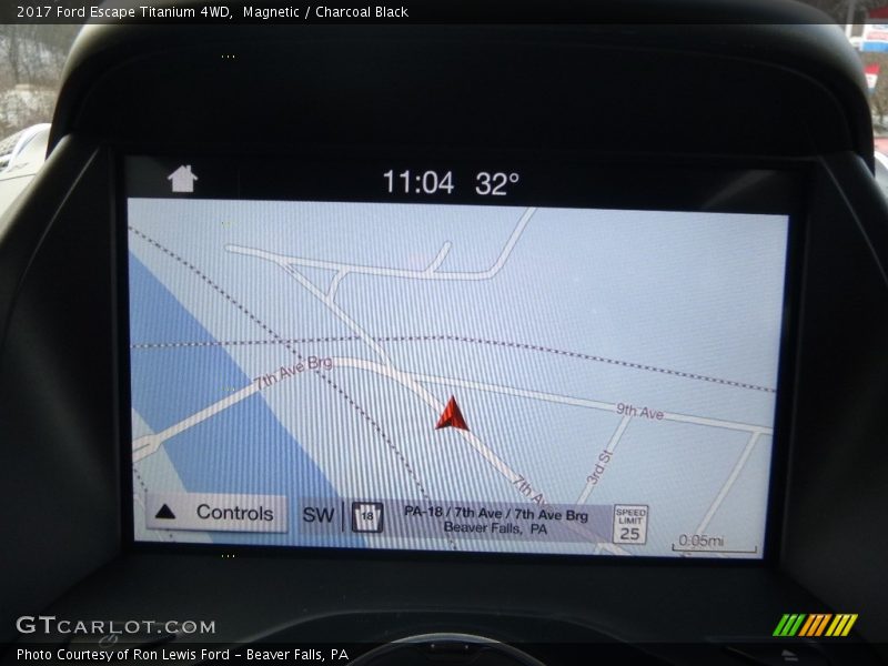 Magnetic / Charcoal Black 2017 Ford Escape Titanium 4WD