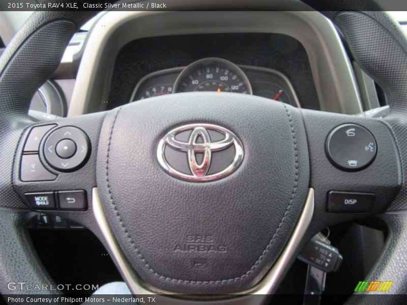 Classic Silver Metallic / Black 2015 Toyota RAV4 XLE