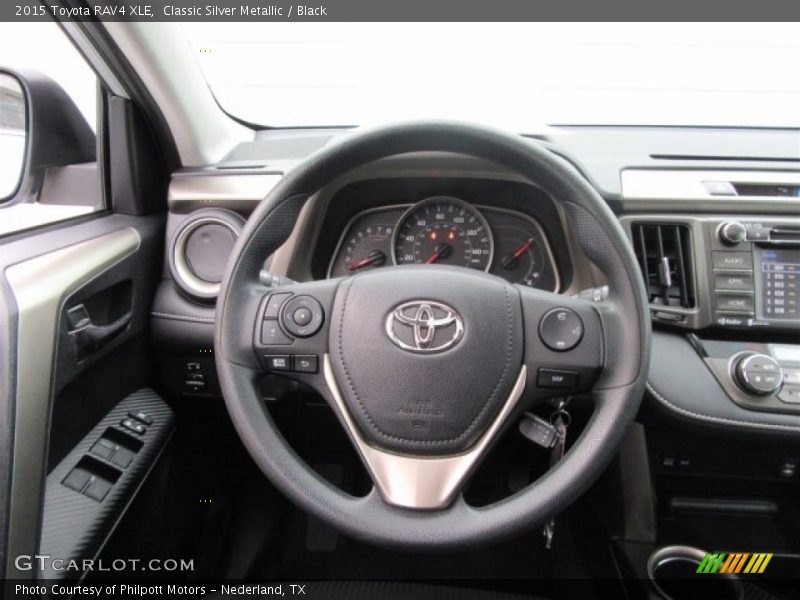 Classic Silver Metallic / Black 2015 Toyota RAV4 XLE