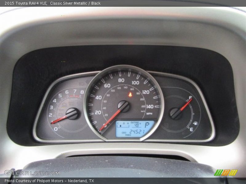 Classic Silver Metallic / Black 2015 Toyota RAV4 XLE