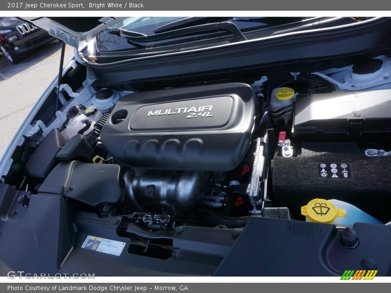Bright White / Black 2017 Jeep Cherokee Sport