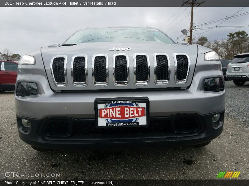 Billet Silver Metallic / Black 2017 Jeep Cherokee Latitude 4x4
