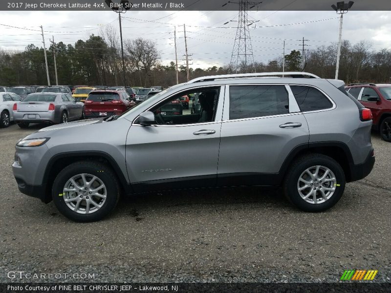 Billet Silver Metallic / Black 2017 Jeep Cherokee Latitude 4x4