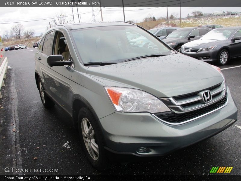Opal Sage Metallic / Ivory 2010 Honda CR-V EX AWD