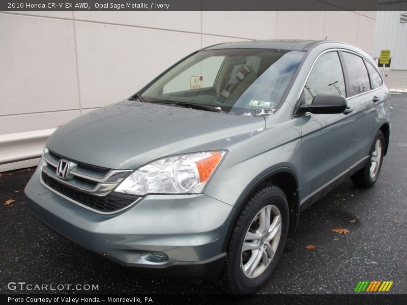 Opal Sage Metallic / Ivory 2010 Honda CR-V EX AWD