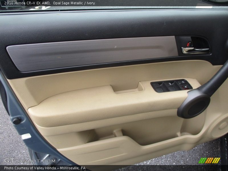 Opal Sage Metallic / Ivory 2010 Honda CR-V EX AWD