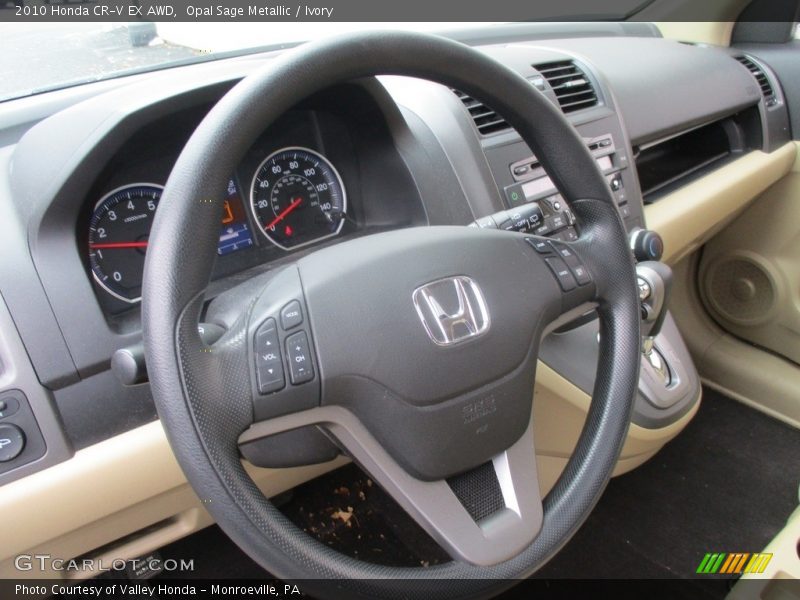 Opal Sage Metallic / Ivory 2010 Honda CR-V EX AWD