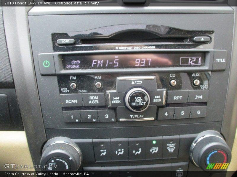 Opal Sage Metallic / Ivory 2010 Honda CR-V EX AWD