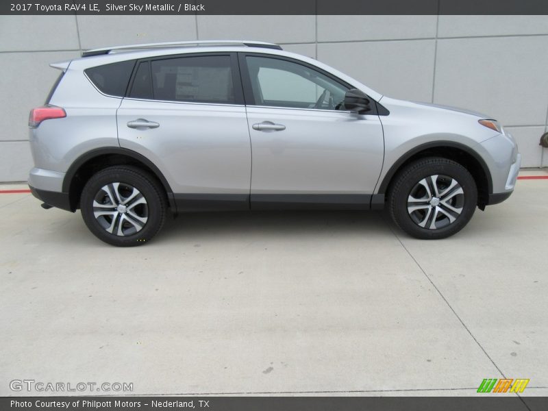 Silver Sky Metallic / Black 2017 Toyota RAV4 LE