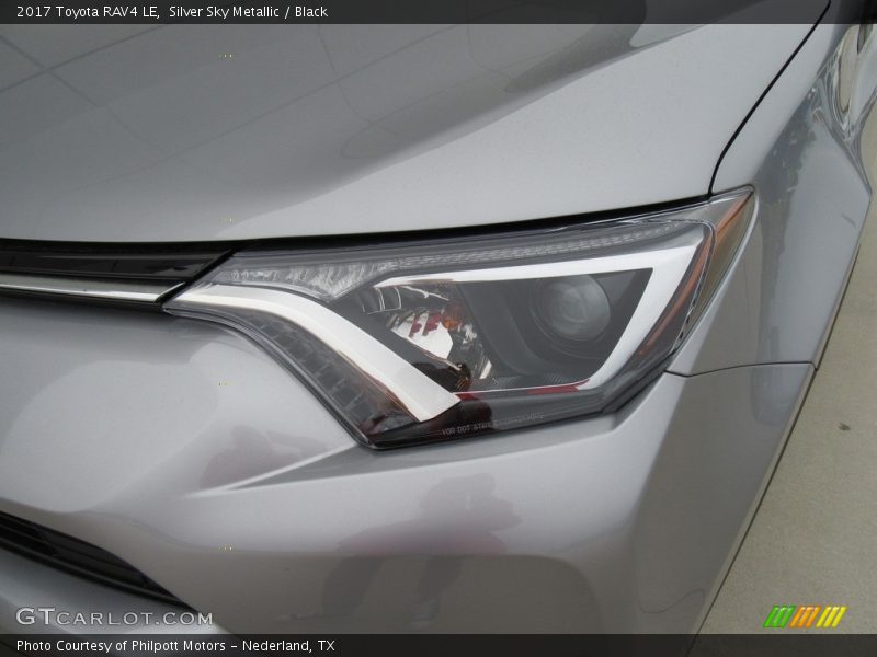 Silver Sky Metallic / Black 2017 Toyota RAV4 LE