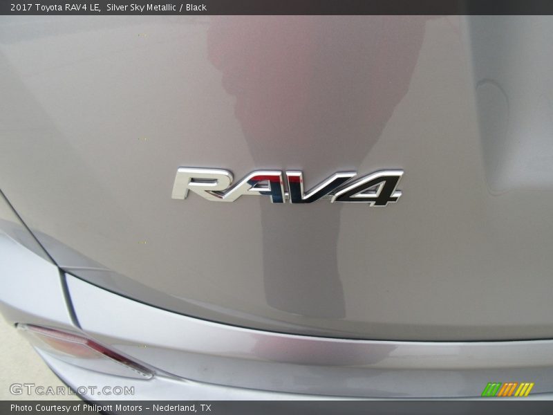 Silver Sky Metallic / Black 2017 Toyota RAV4 LE