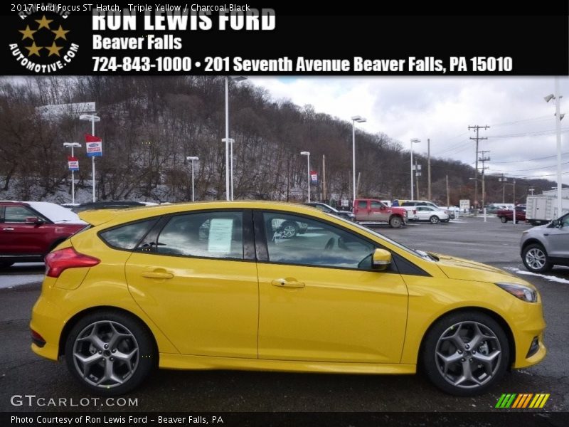 Triple Yellow / Charcoal Black 2017 Ford Focus ST Hatch