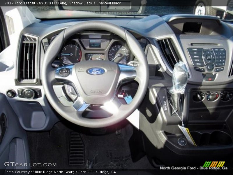 Shadow Black / Charcoal Black 2017 Ford Transit Van 350 HR Long