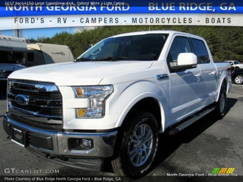 Oxford White / Light Camel 2017 Ford F150 Lariat SuperCrew 4X4