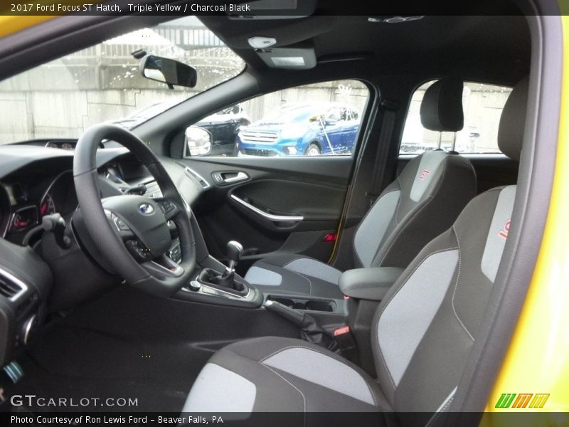 2017 Focus ST Hatch Charcoal Black Interior