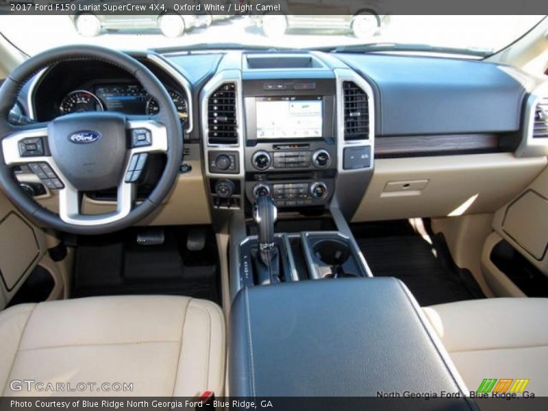 Oxford White / Light Camel 2017 Ford F150 Lariat SuperCrew 4X4