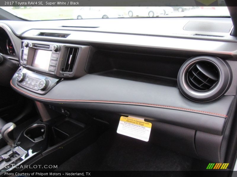 Super White / Black 2017 Toyota RAV4 SE