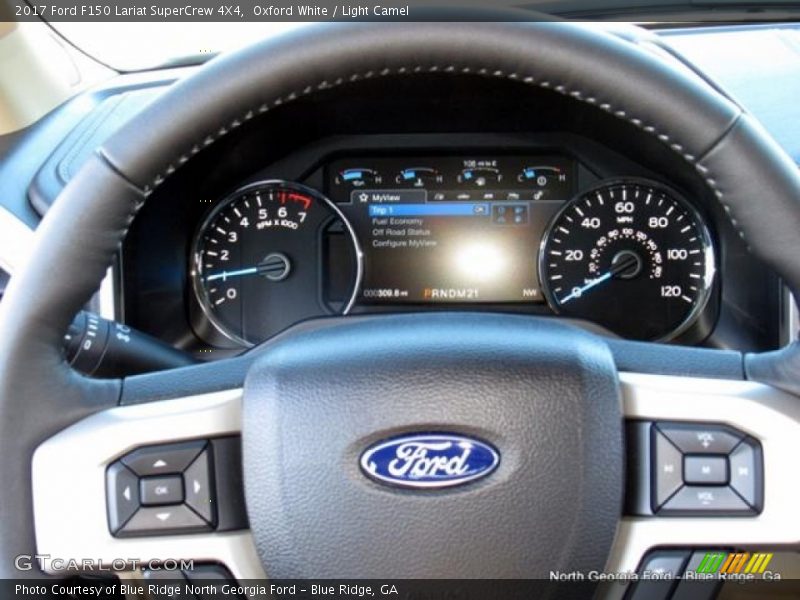 Oxford White / Light Camel 2017 Ford F150 Lariat SuperCrew 4X4