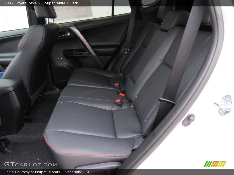 Rear Seat of 2017 RAV4 SE