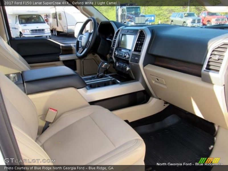 Oxford White / Light Camel 2017 Ford F150 Lariat SuperCrew 4X4