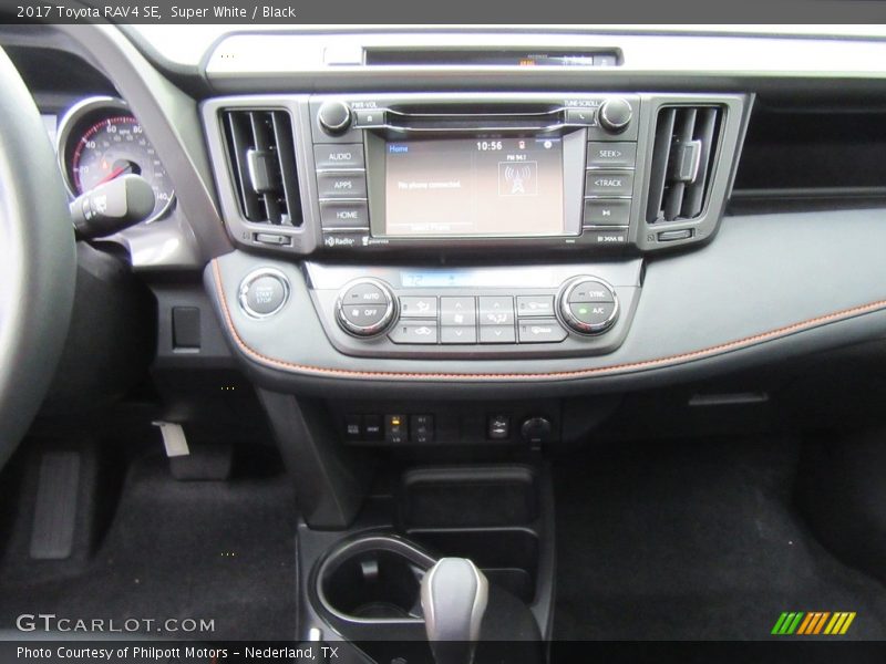 Controls of 2017 RAV4 SE