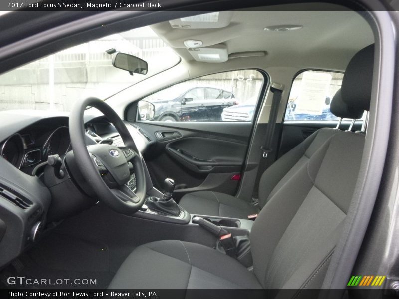 2017 Focus S Sedan Charcoal Black Interior