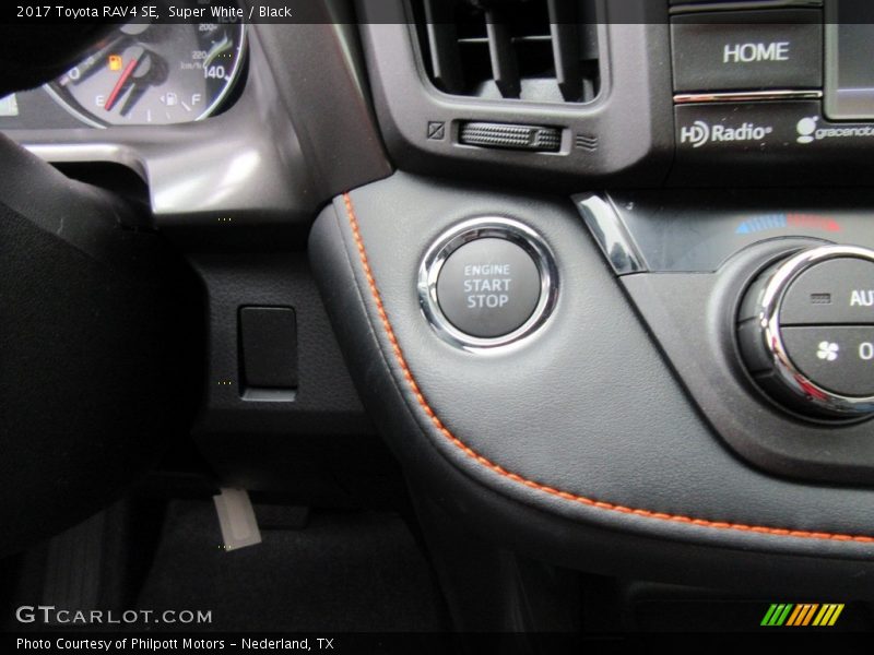 Controls of 2017 RAV4 SE