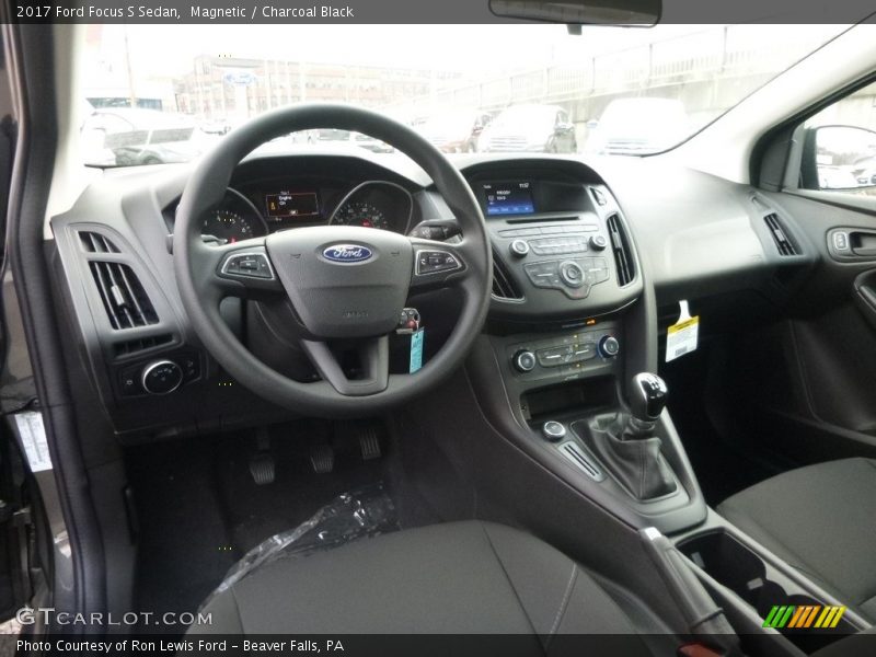 Charcoal Black Interior - 2017 Focus S Sedan 