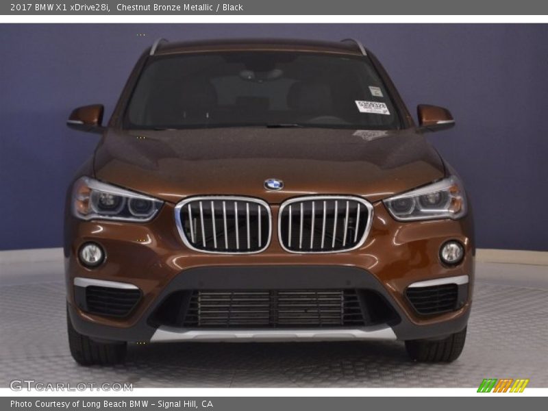 Chestnut Bronze Metallic / Black 2017 BMW X1 xDrive28i