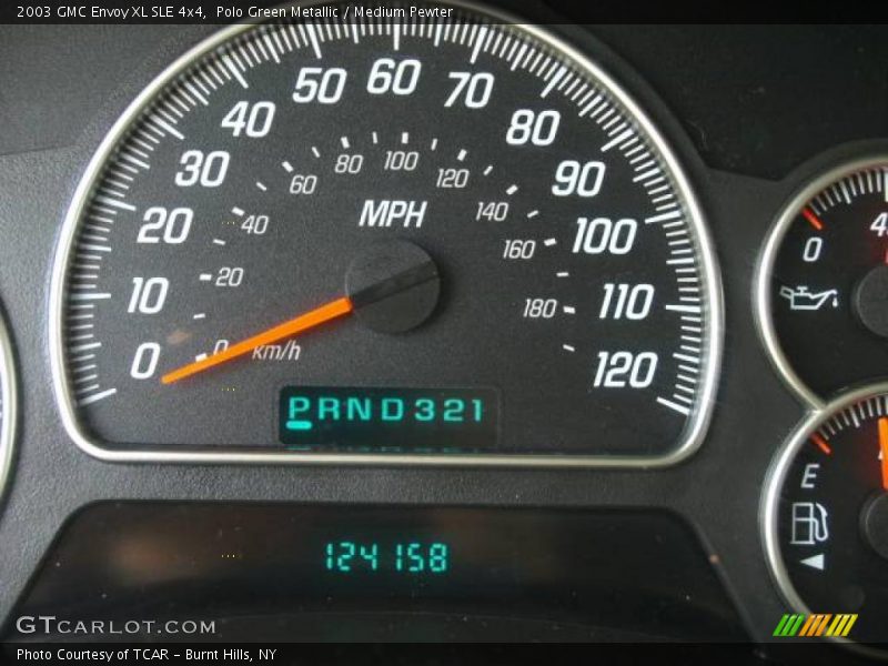 Polo Green Metallic / Medium Pewter 2003 GMC Envoy XL SLE 4x4