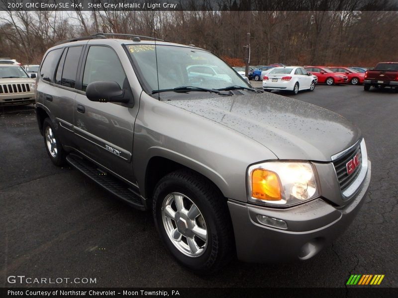 Steel Grey Metallic / Light Gray 2005 GMC Envoy SLE 4x4