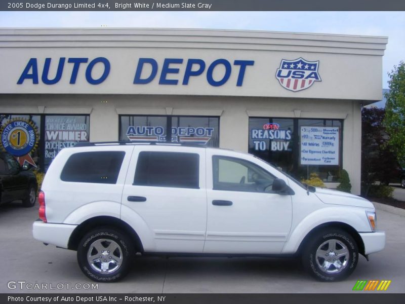 Bright White / Medium Slate Gray 2005 Dodge Durango Limited 4x4