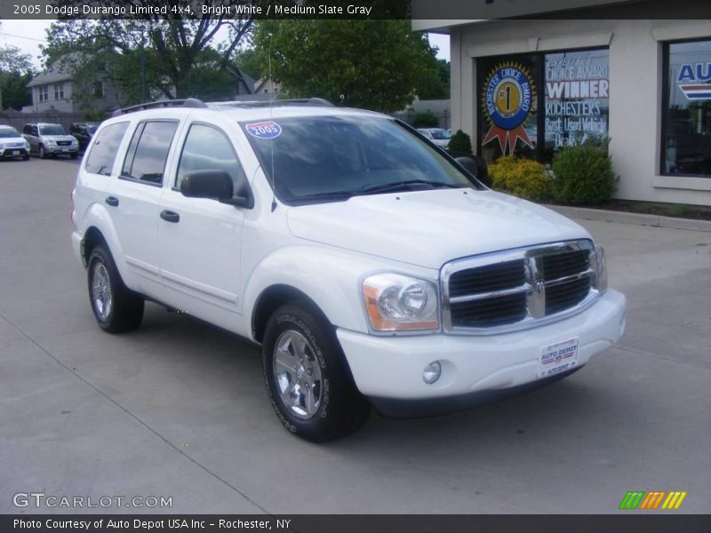 Bright White / Medium Slate Gray 2005 Dodge Durango Limited 4x4