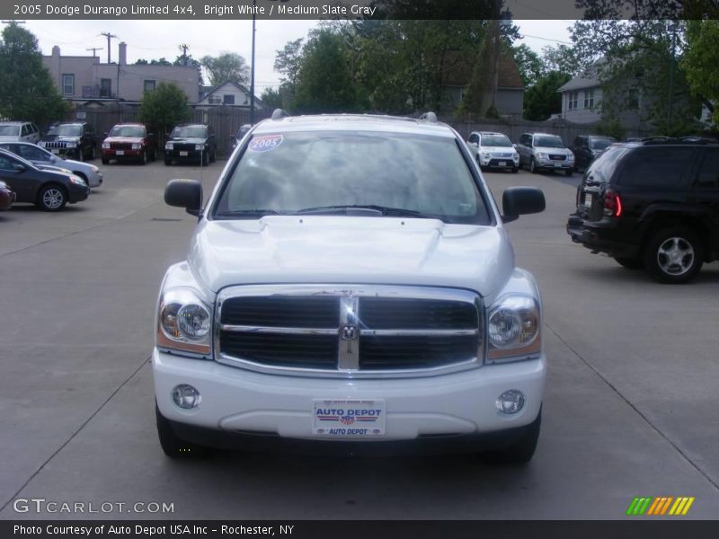 Bright White / Medium Slate Gray 2005 Dodge Durango Limited 4x4