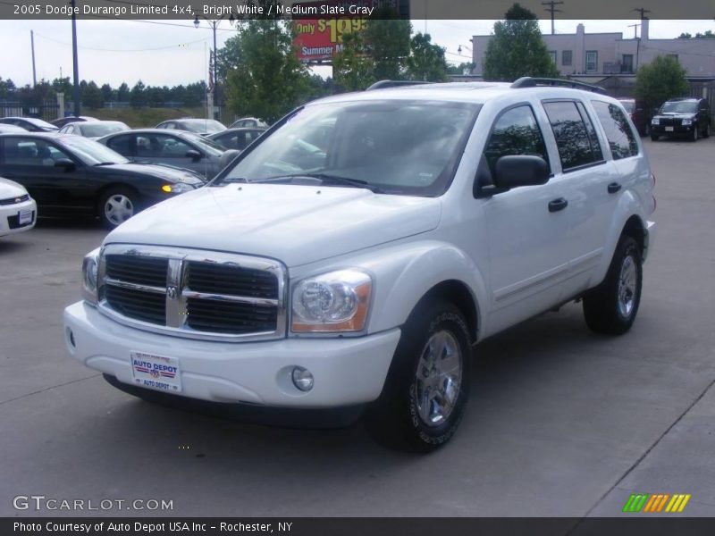 Bright White / Medium Slate Gray 2005 Dodge Durango Limited 4x4