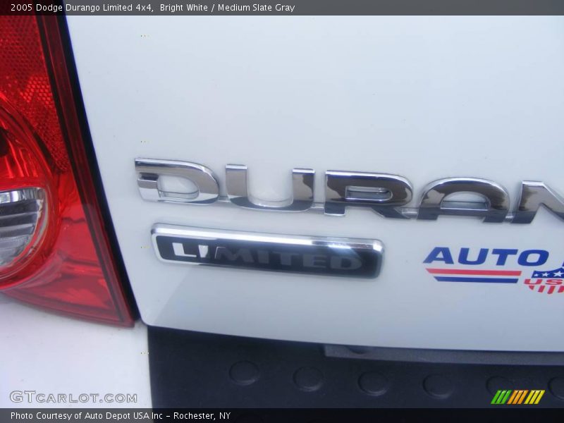 Bright White / Medium Slate Gray 2005 Dodge Durango Limited 4x4