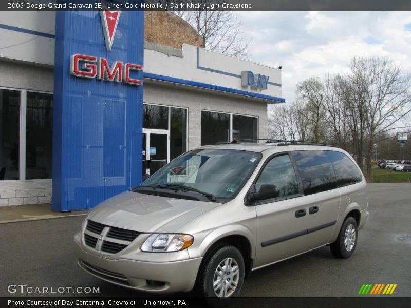 Linen Gold Metallic / Dark Khaki/Light Graystone 2005 Dodge Grand Caravan SE